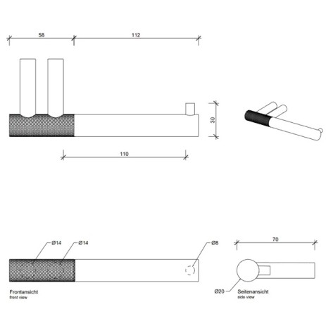 Держатель туалетной бумаги DECOR WALTHER CLUB 0855882 подвесной цвет золото матовое