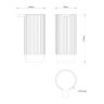 Дозатор DECOR WALTHER OF.LINE 0671241 настольный цвет Aqua/Shell