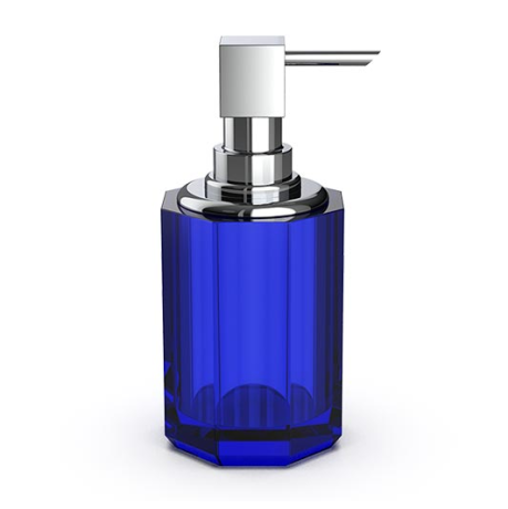 Дозатор DECOR WALTHER KRISTALL 0943495 настольный цвет капри синий хром