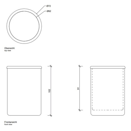 Стакан DECOR WALTHER CRACK 0933100 настольный цвет хром