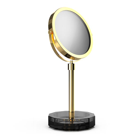 Косметическое зеркало DECOR WALTHER KRISTALL 0941894 настольное цвет золото антрацит
