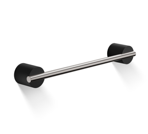 Полотенцедержатель DECOR WALTHER STONE 0975065 подвесной цвет черный матовый сталь матовая