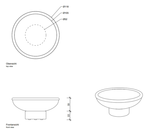Мыльница DECOR WALTHER CRACK 0932920 настольная цвет золото