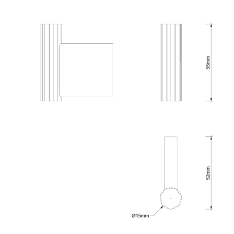 Крючок DECOR WALTHER OF.LINE 0670190 подвесной цвет Mocca