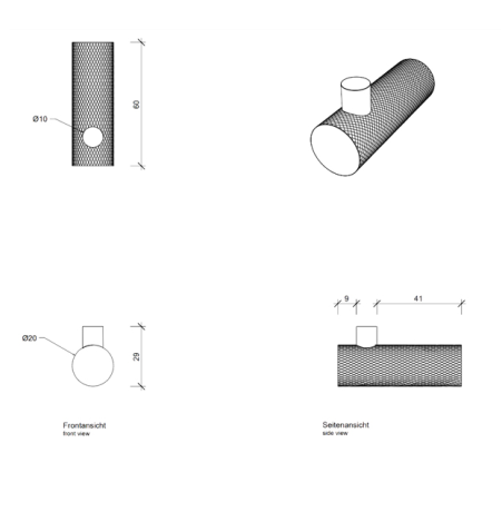 Крючок DECOR WALTHER CLUB 0855367 подвесной цвет золото матовое темная бронза