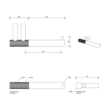 Держатель туалетной бумаги DECOR WALTHER CLUB 0855800 подвесной цвет хром