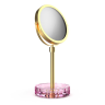 Косметическое зеркало DECOR WALTHER KRISTALL 0941961 настольное цвет золото матовое розовый