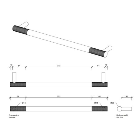 Полотенцедержатель DECOR WALTHER CLUB 0855400 подвесной цвет хром