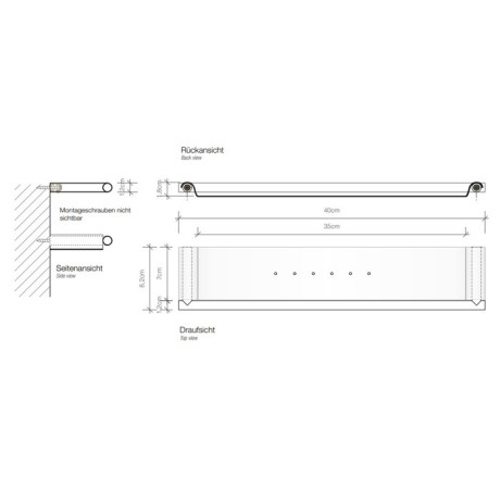 Душевая полка DECOR WALTHER MIKADO 0521720 подвесная цвет золото