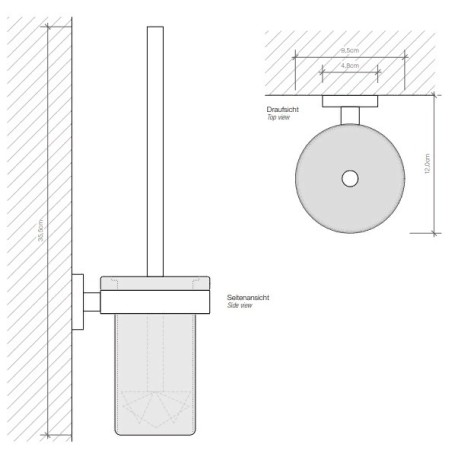 Ершик DECOR WALTHER BASIC 0531000 подвесной цвет хром