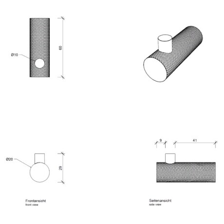 Крючок DECOR WALTHER CLUB 0855300 настенный