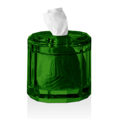 Диспенсер для салфеток DECOR WALTHER KRISTALL 0931596 настольная цвет английский зеленый