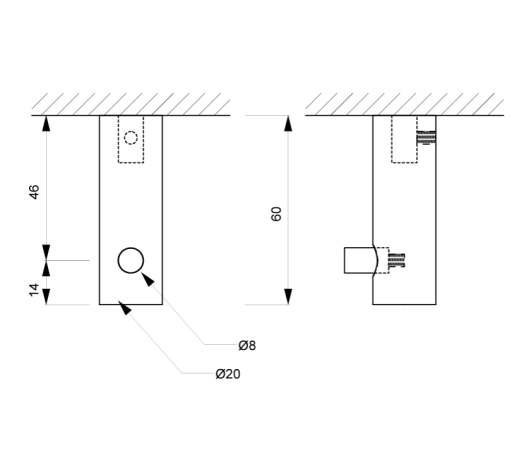 Крючок DECOR WALTHER BAR 0856782 подвесной цвет золото матовое