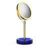 Косметическое зеркало DECOR WALTHER KRISTALL 0941995 настольное цвет золото матовое капри синий