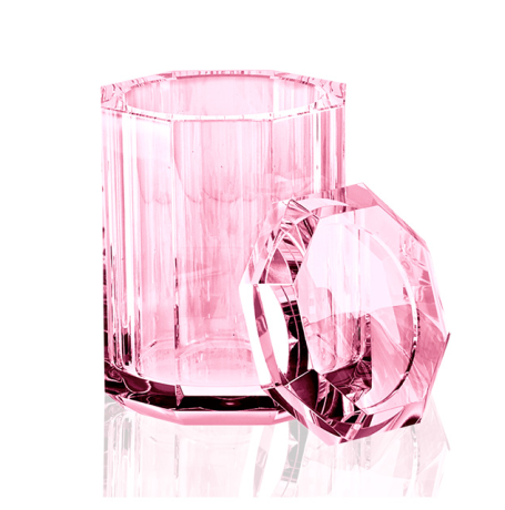 Баночка универсальная DECOR WALTHER KRISTALL 0931461 настольная цвет розовый