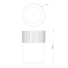 Корзина для бумаги DECOR WALTHER OF.LINE 0670845 настольная цвет Champagner/Dune