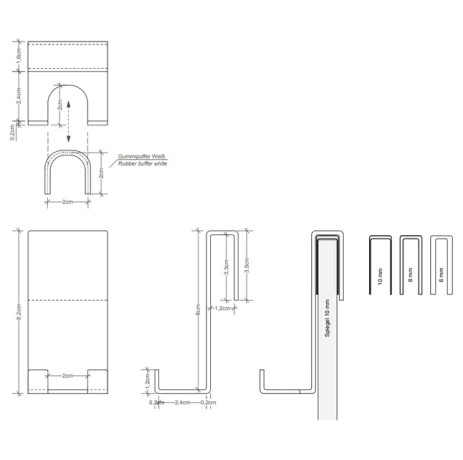 Крючок DECOR WALTHER BASIC 0902000 подвесной цвет хром