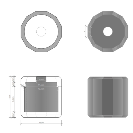 Диспенсер для салфеток DECOR WALTHER KRISTALL 0931561 настольная цвет розовый